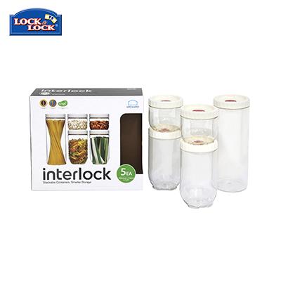 Lock & Lock Interlock Food Container 5pcs Set | Executive Door Gifts