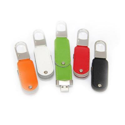 Swivel Leather USB Drive | Executive Door Gifts