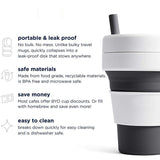 Eco-friendly Collapsible Cup with Straw | Executive Door Gifts