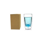 Double Wall Glass with kraft paper box packaging | Executive Door Gifts