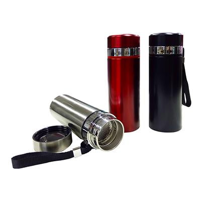 Stainless Steel Tumbler with Filter and Hand Strap | Executive Door Gifts