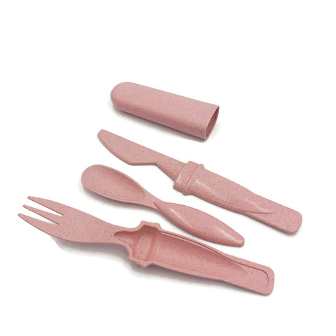 Eco-Friendly 3 Pieces Wheat Straw Cutlery Set | Executive Door Gifts