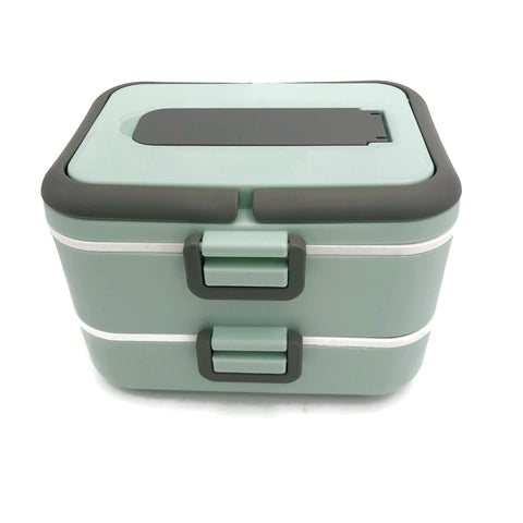 Easy Lock Double Layer Lunch Box with Spoon | Executive Door Gifts