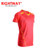 Rightway MOV 41 Neon-Tech Red Hawk V-Neck T-Shirt | Executive Door Gifts