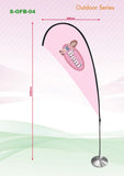 Tear shape Flying Banner with Base | Executive Door Gifts