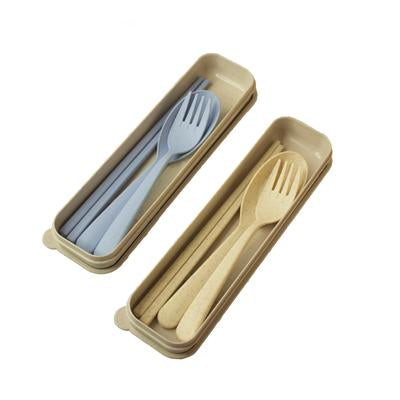 Wheat Straw 3 Pieces Cutlery Set | Executive Door Gifts