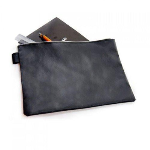 A4 Black Leather Document Pouch | Executive Door Gifts