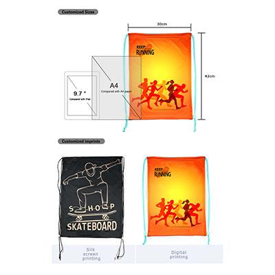 Custom Promotional Drawstring Backpack | Executive Door Gifts