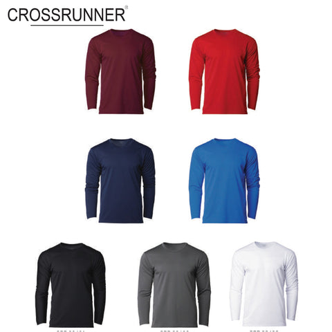 Crossrunner 36400 Round Neck Long Sleeve T-Shirt | Executive Door Gifts