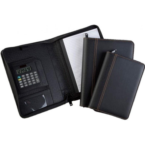 Folder with Zip and Calculator | Executive Door Gifts