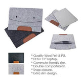 13'' Felt and PU Leather Ipad Tablet Sleeve | Executive Door Gifts