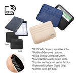 RFID Safe 6 Slot Extra Slim Leather Travel Wallet | Executive Door Gifts