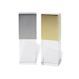 Brushed Metal Crystal USB Drive with LED Light | Executive Door Gifts