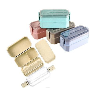 Eco Friendly 2-tier Lunchbox with Cutlery Set | Executive Door Gifts