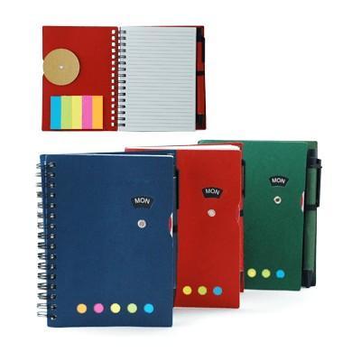 Notebook with Pen & Sticky Notes | Executive Door Gifts