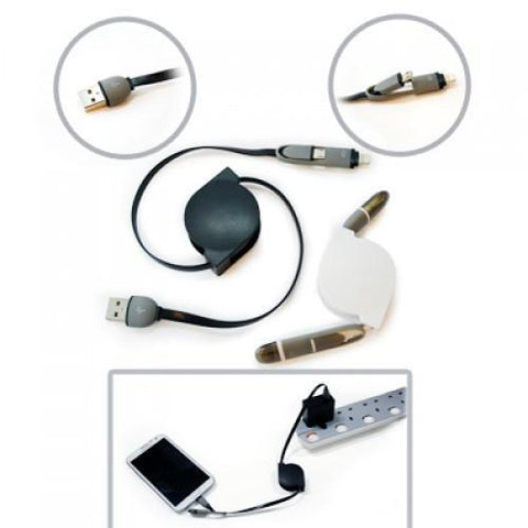 Solotech 2 In 1 Retractable Cable | Executive Door Gifts