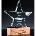 Star Wooden Crystal Awards | Executive Door Gifts