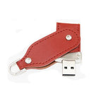 Swivel and Hook Leather USB Drive | Executive Door Gifts