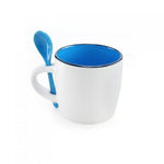 Victoria Ceramic Mug with Spoon | Executive Door Gifts