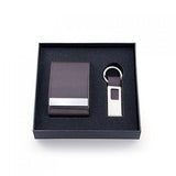 Voyaran Double Side Name Card Holder With Keychain | Executive Door Gifts
